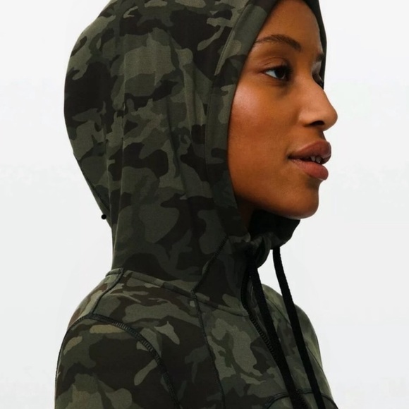 Lululemon Hooded Define Jacket Incognito Camo Gator Green ICMI LW4BCJS - Picture 6 of 7